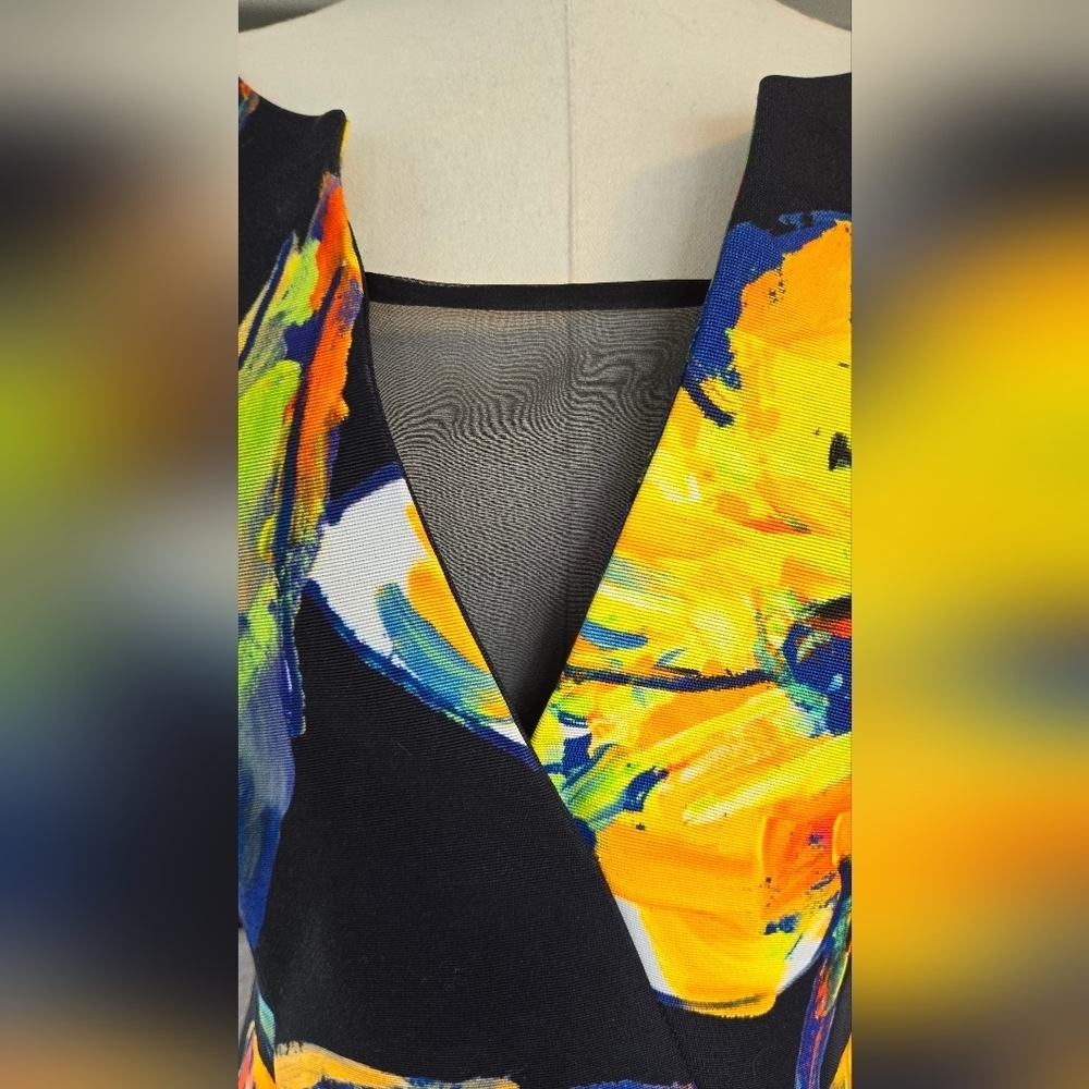 NWT Milly Pop Art Ella Floral Midi Dress - Size 4 - Picture 11 of 11